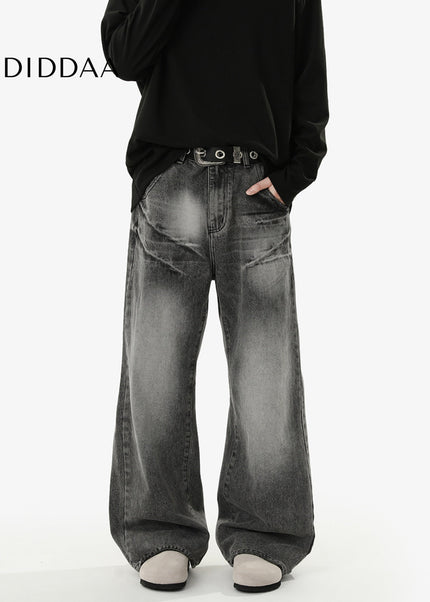 Blue Loose Fit Casual Jeans for Men RAVENOASIS Tide - Men’s Jeans