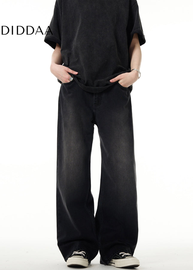 Blue Loose Fit Casual Wash Jeans for Men and Women - Men’s Jeans