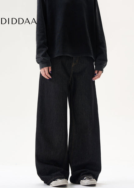Blue Loose Fit Classic Retro Straight Jeans - Men’s Jeans