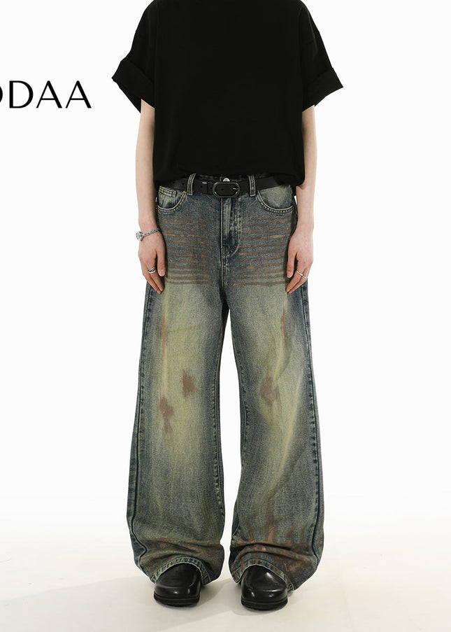 Blue Loose Fit Cleanfit Bootcut Jeans for Men and Women - S / Vintage Blue - Men’s Jeans