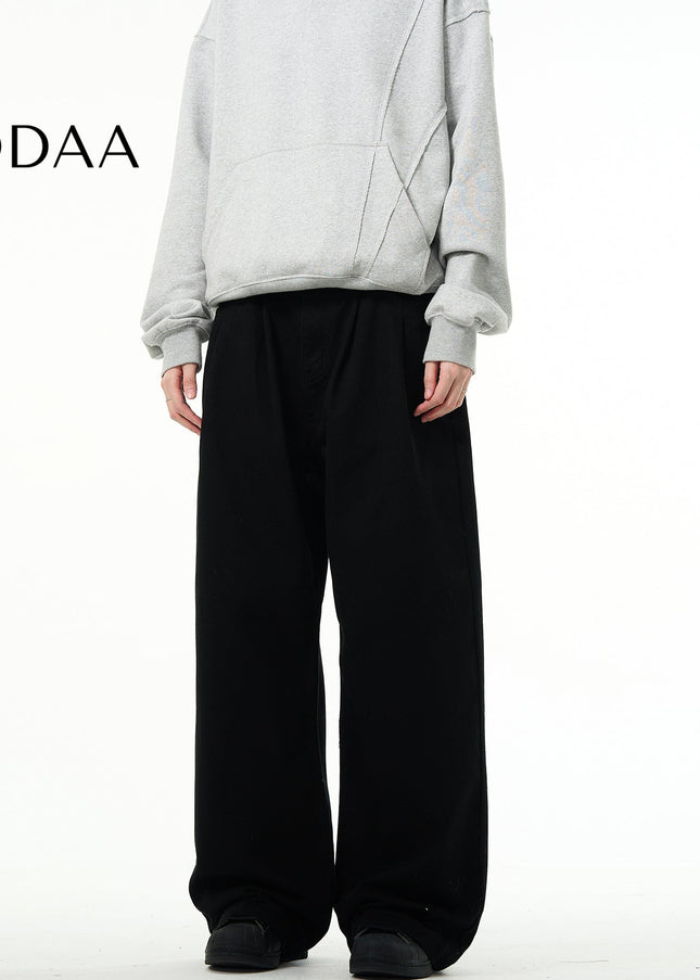 Blue Loose Fit Commuter Pants Versatile Cleanfit Jeans - XS / Black - Men’s Jeans