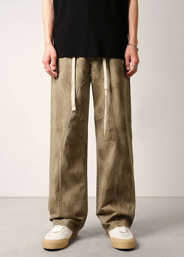 Blue Loose Fit Elasticated Wide-Leg Jeans - Men’s Jeans