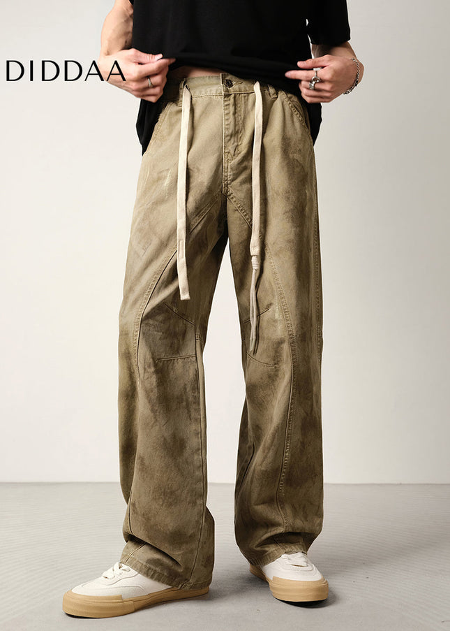 Blue Loose Fit Elasticated Wide-Leg Jeans - Men’s Jeans