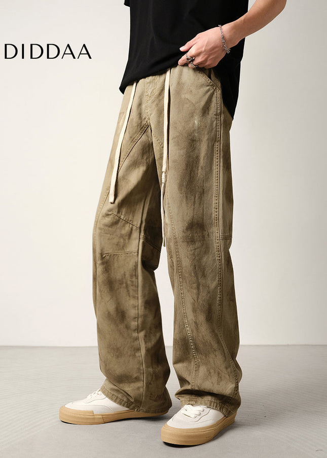 Blue Loose Fit Elasticated Wide-Leg Jeans - Men’s Jeans