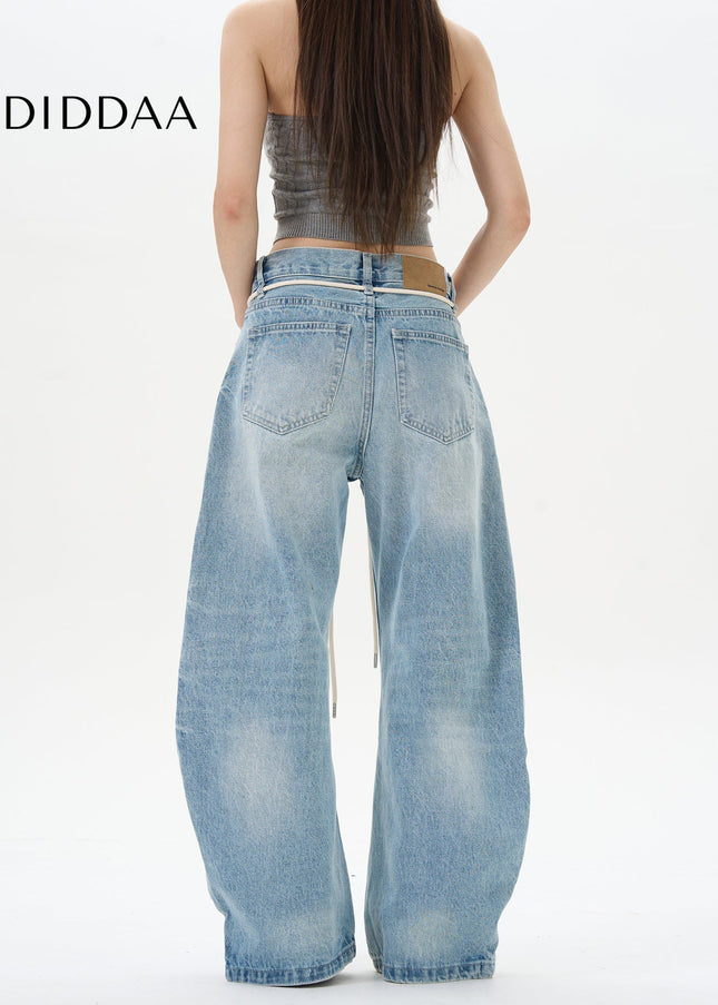 Blue Loose Fit Fried Street Cutlass Pants for Men - Women’s Jeans