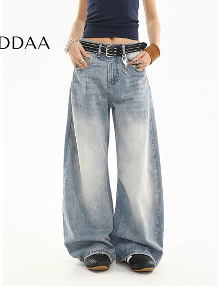 Blue Loose Fit High-Quality Long Scimitar Jeans - S / Blue - Women’s Jeans