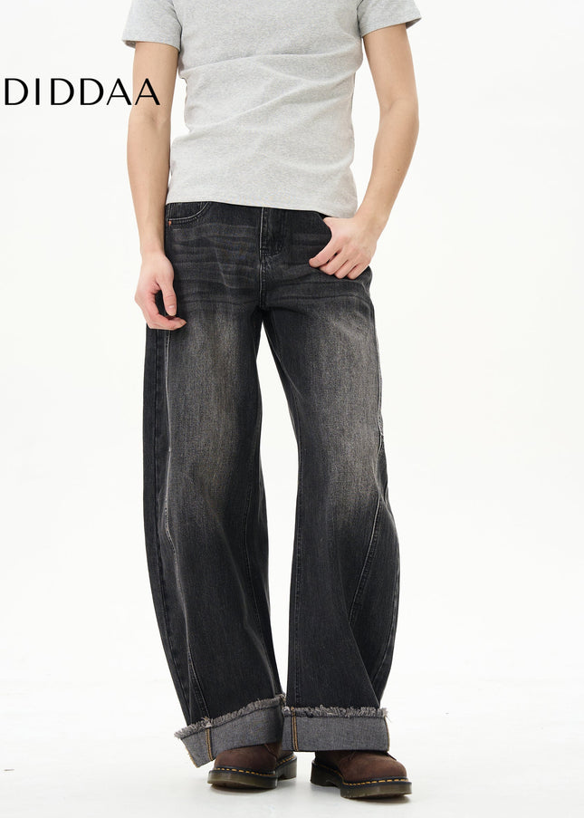 Blue Loose Fit Scimitar Jeans for Couples - Women’s Jeans