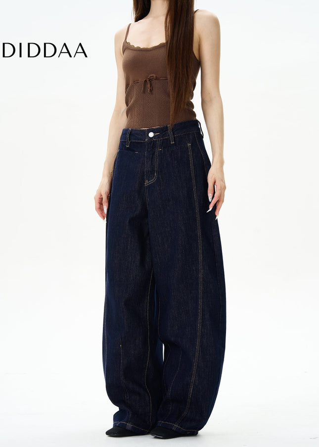 Blue Loose Fit Scimitar Jeans for Trendy Men - Women’s Jeans