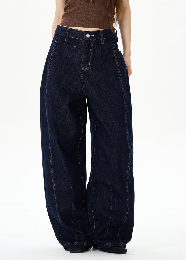 Blue Loose Fit Scimitar Jeans for Trendy Men - Women’s Jeans