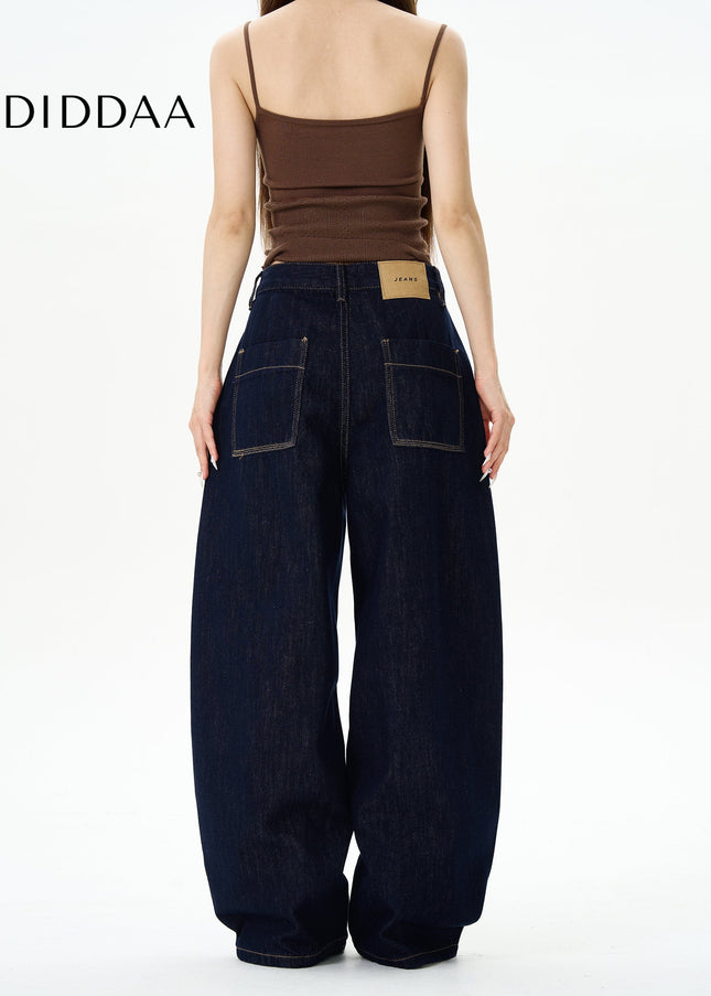 Blue Loose Fit Scimitar Jeans for Trendy Men - Women’s Jeans