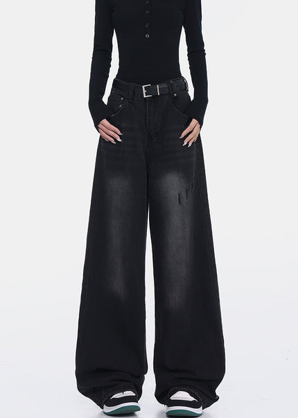 Blue Loose Fit Straight-Leg Jeans for Women - Women’s Jeans