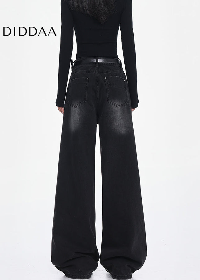 Blue Loose Fit Straight-Leg Jeans for Women - Women’s Jeans