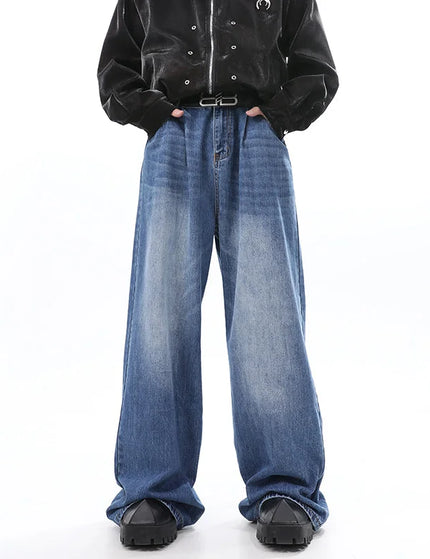 Blue Loose Fit Vintage Wide-leg Jeans for Men - S / Blue - Men’s Jeans