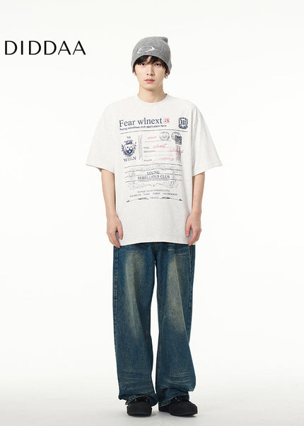 Blue Loose Fit Wide Leg Jeans for Couples - Women’s Jeans