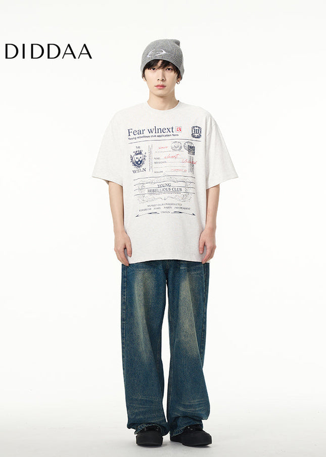 Blue Loose Fit Wide Leg Jeans for Couples - Women’s Jeans