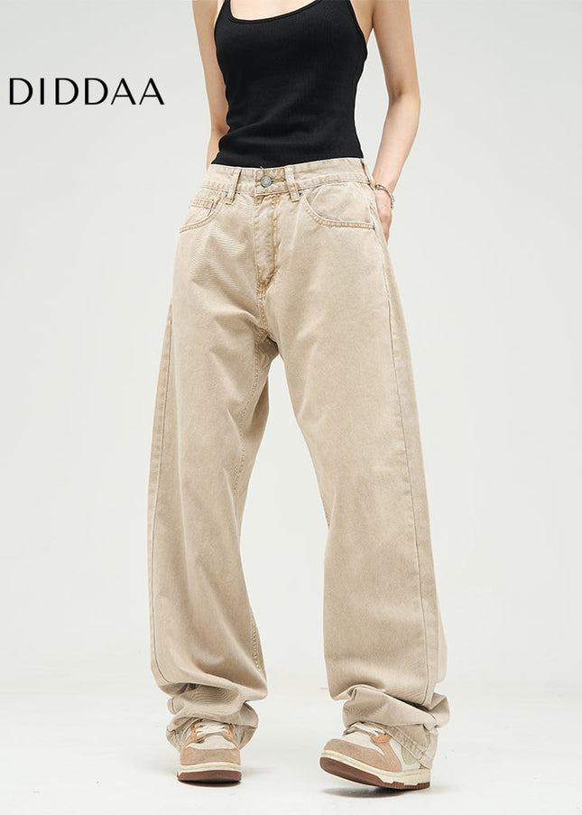 Blue Loose Fit Wide Leg Jeans for Couples - Women’s Jeans