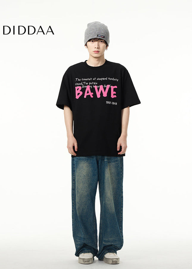 Blue Loose Fit Wide Leg Jeans for Couples - Women’s Jeans