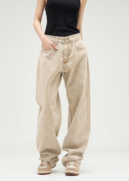 Blue Loose Fit Wide Leg Jeans for Couples - Women’s Jeans