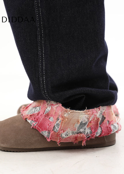 Blue Loose Fit Wide Leg Jeans for Men Couple - Men’s Jeans