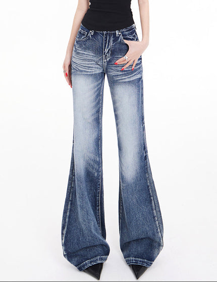 Blue Loose Slim Fit Women’s High-Waisted Retro Jeans - Women’s Jeans