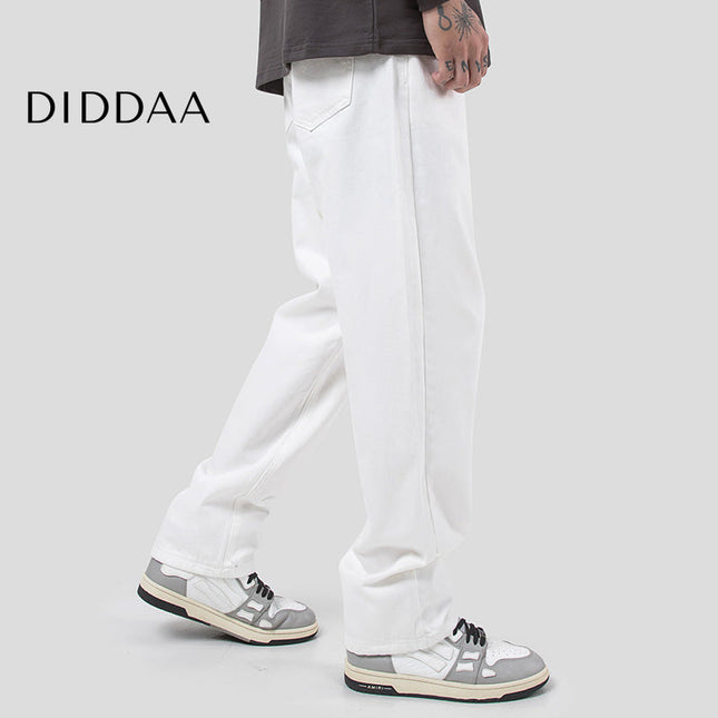 Blue Loose Straight Wide-Legged Jeans for Men - Men’s Jeans
