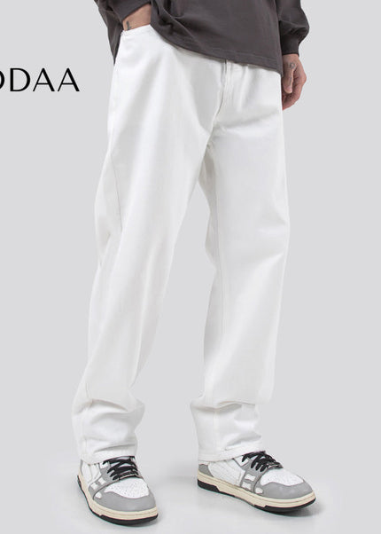 Blue Loose Straight Wide-Legged Jeans for Men - Men’s Jeans