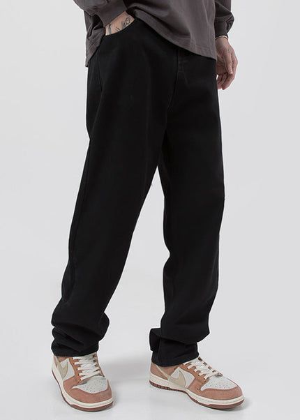 Blue Loose Straight Wide-Legged Jeans for Men - Men’s Jeans