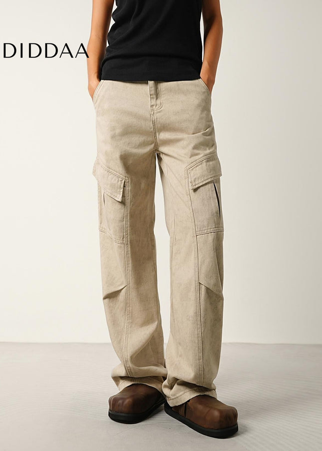 Blue Loose Wide-Leg Casual Workwear Jeans for All - Men’s Jeans