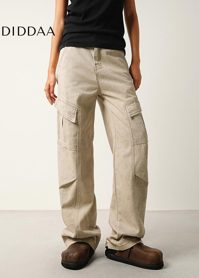 Blue Loose Wide-Leg Casual Workwear Jeans for All - Men’s Jeans