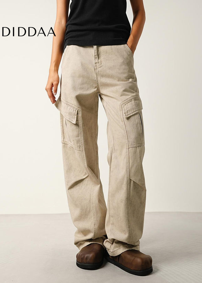 Blue Loose Wide-Leg Casual Workwear Jeans for All - Men’s Jeans