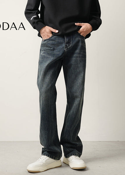 Blue Micro Flared Versatile Casual Jeans for Men - 28 / Dark Blue - Men’s Jeans