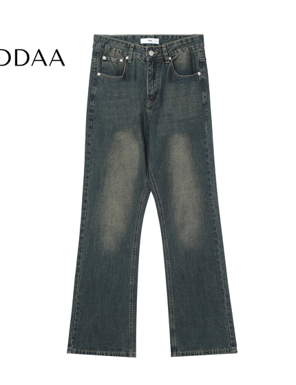 Blue Nostalgic Vintage Loose Bootcut Jeans for All - S / Dark Blue - Men’s Jeans