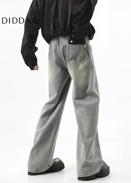 Blue Patch Embroidered Straight-Leg Jeans - Men’s Jeans