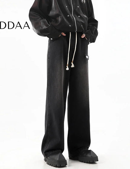 Blue Patch Embroidered Straight-Leg Jeans - S / Black - Men’s Jeans