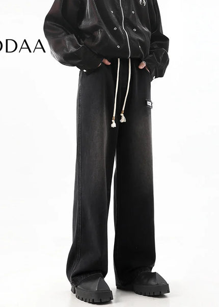 Blue Patch Embroidered Straight-Leg Jeans - S / Black - Men’s Jeans