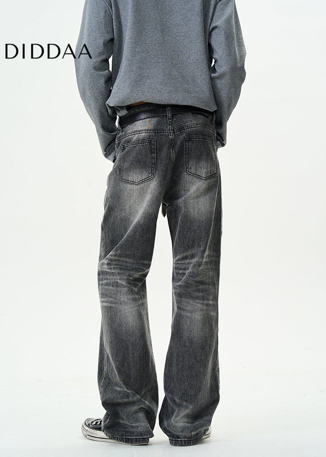 Blue Reinforced Seam Women’s Jeans - Trendy American Retro Style - Women’s Jeans