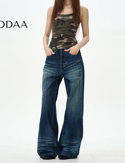 Blue Retro Bootcut American Jeans for Men - S / Mid Blue - Women’s Jeans