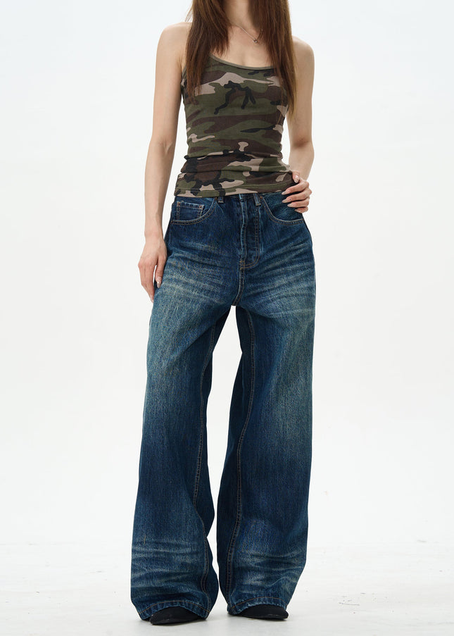 Blue Retro Bootcut American Jeans for Men - Women’s Jeans