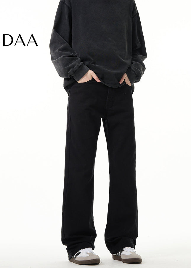 Blue Retro Classic Cleanfit Flared Jeans for All - XS / Black - Men’s Jeans