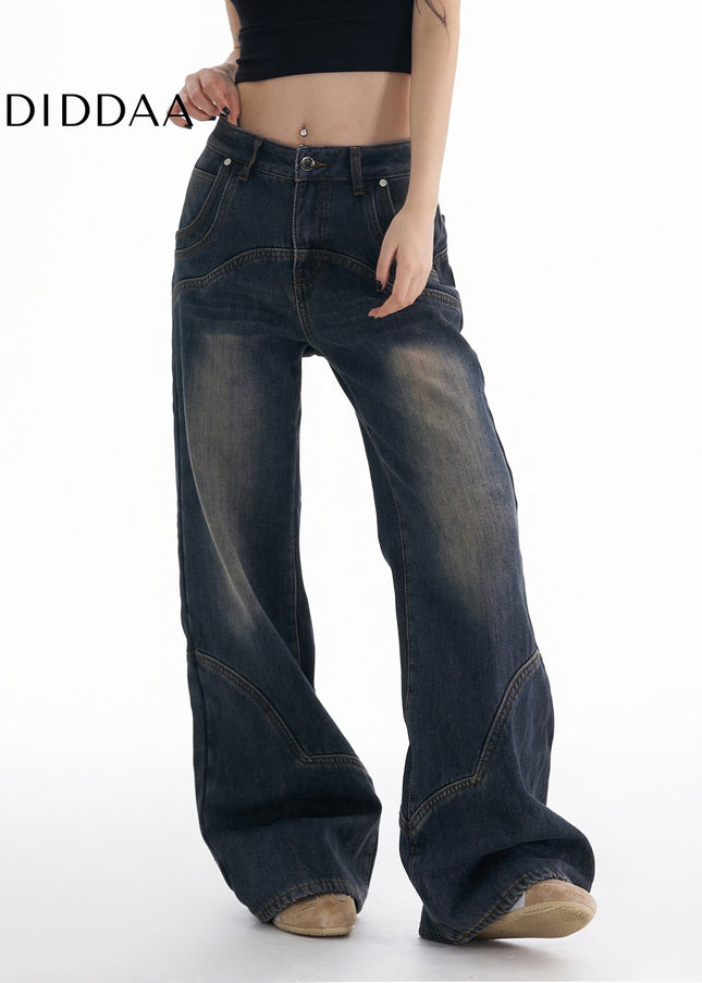 Blue Retro Flare High-Rise Bootcut Jeans for Women - Women’s Jeans