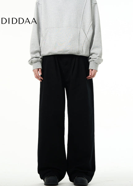 Blue Retro Loose Fit Wide Leg Jeans for Men - Men’s Jeans