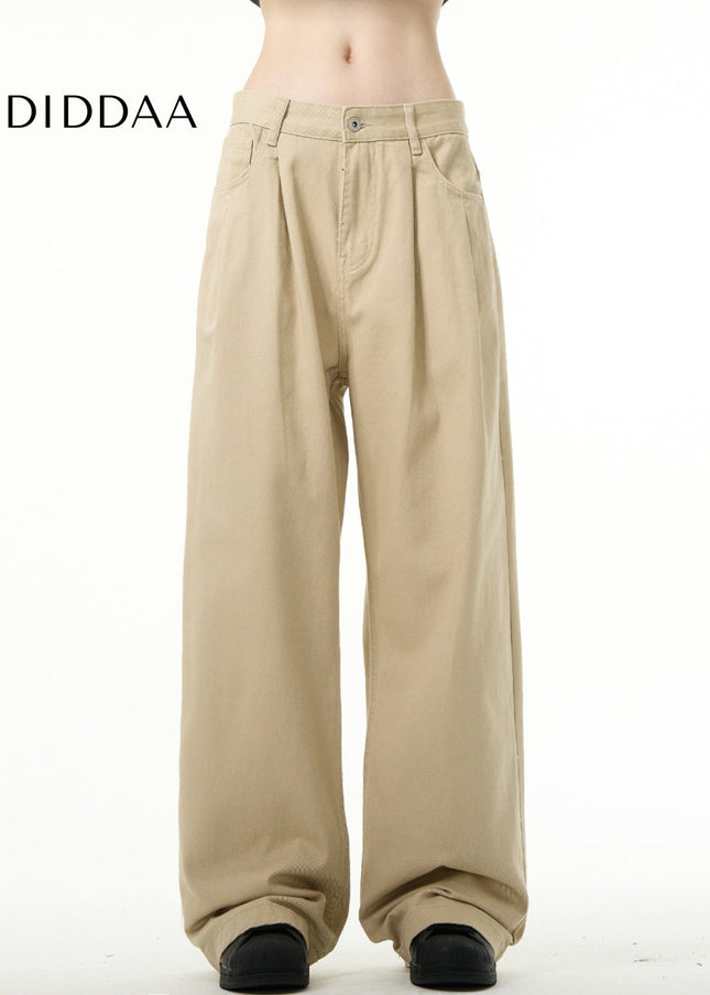 Blue Retro Loose Fit Wide Leg Jeans for Men - Men’s Jeans