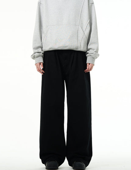 Blue Retro Loose Fit Wide Leg Jeans for Men - XS / Black - Men’s Jeans