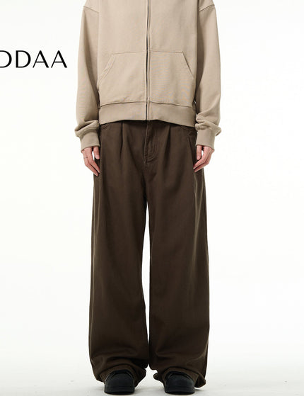 Blue Retro Loose Fit Wide Leg Jeans for Men - XS / Green - Men’s Jeans