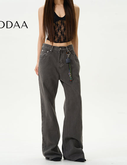 Blue Retro Micro Flared Jeans for Couples by Tail Lang’s Shop - S / Grey - Women’s Jeans