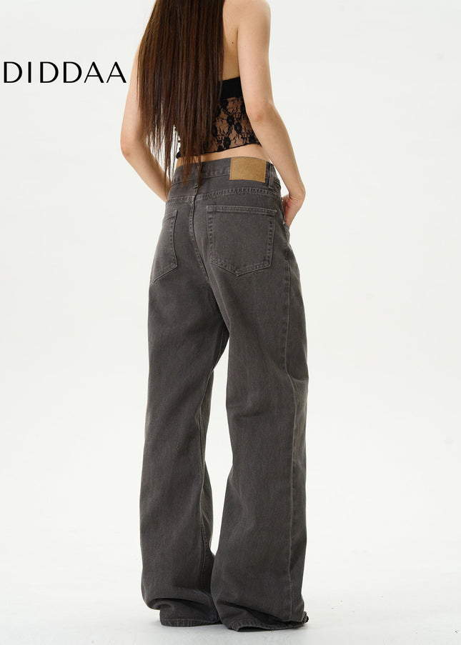 Blue Retro Micro Flared Jeans for Couples by Tail Lang’s Shop - Women’s Jeans