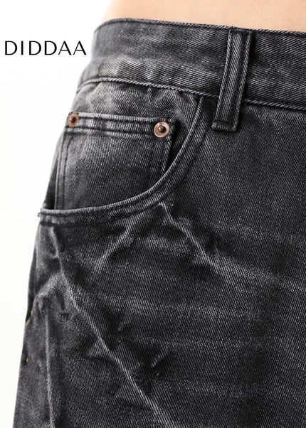 Blue Retro Wash Loose Straight Jeans for Men - Men’s Jeans