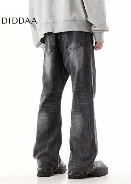 Blue Retro Wash Loose Straight Jeans for Men - Men’s Jeans