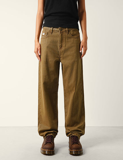 Blue Retro Wash Loose Straight Leg Cargo Pants - 28 / Brown - Men’s Jeans