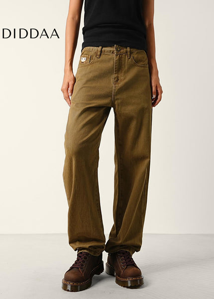 Blue Retro Wash Loose Straight Leg Cargo Pants - Men’s Jeans